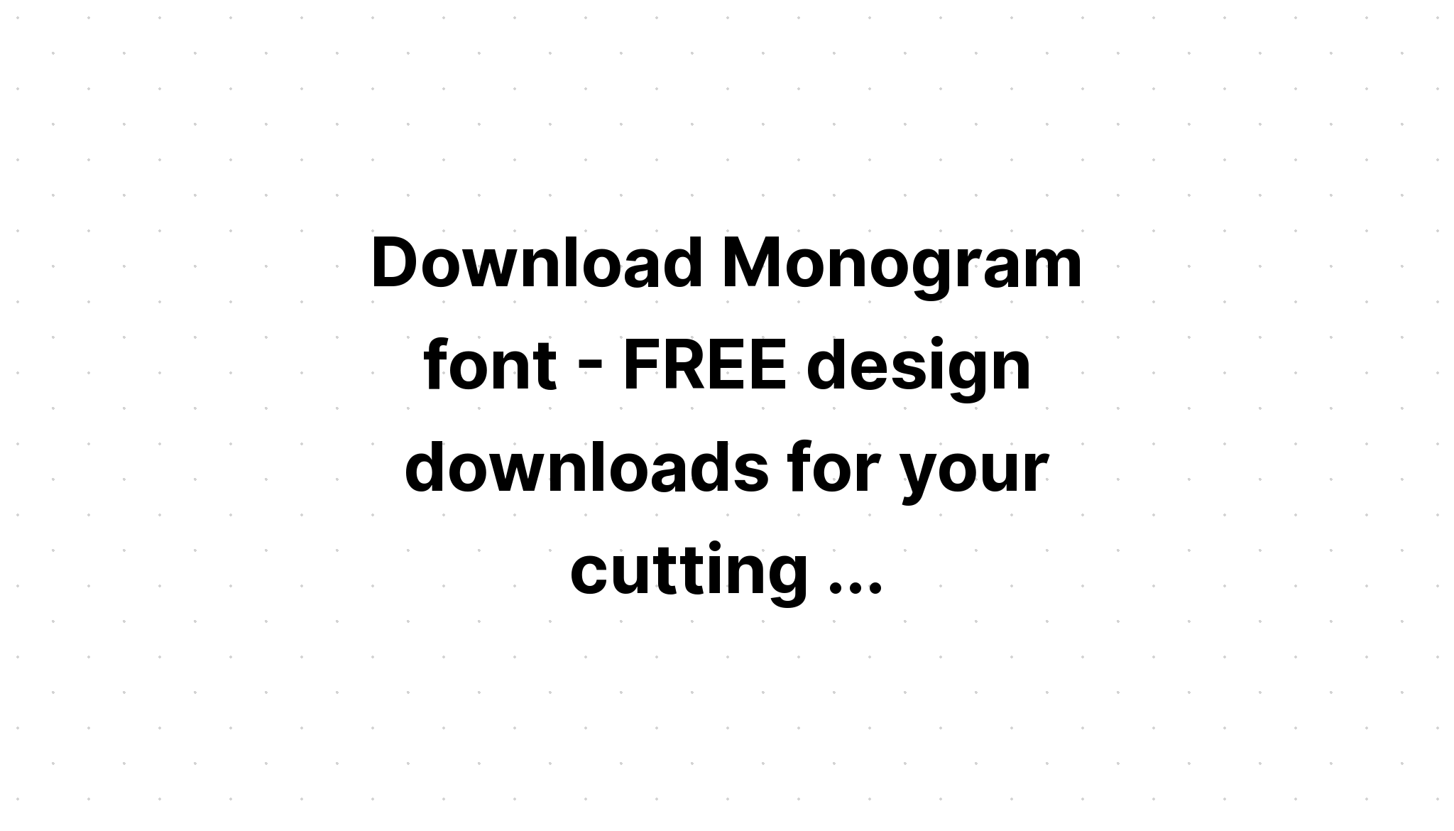 Download Free Svg Fox Monograms